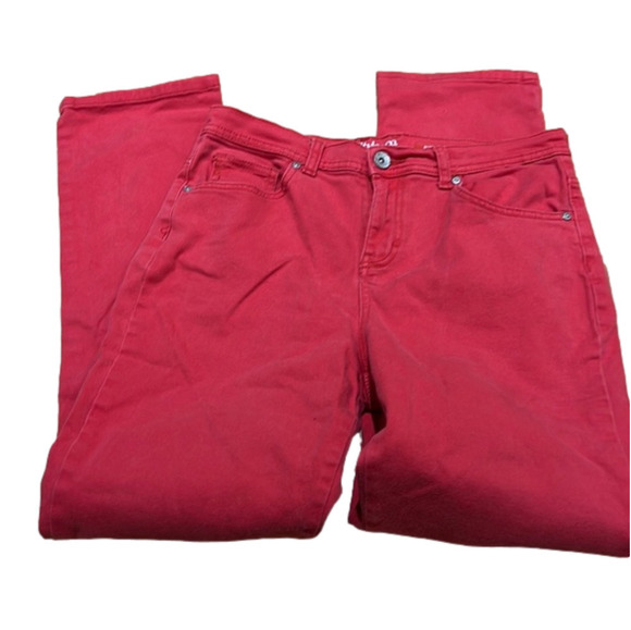Style & Co Natural Fit Salmon Denim Jeans Women's Size 6 - Picture 1 of 4